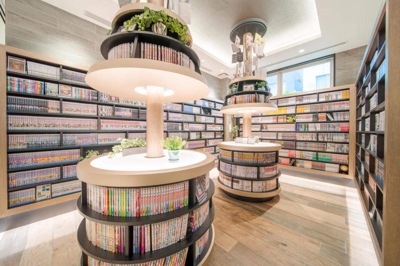 Quintessa Hotel Osaka Shinsaibashi Comic & Books Exterior foto