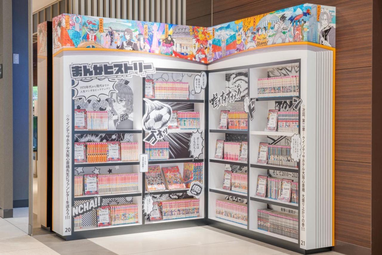 Quintessa Hotel Osaka Shinsaibashi Comic & Books Exterior foto